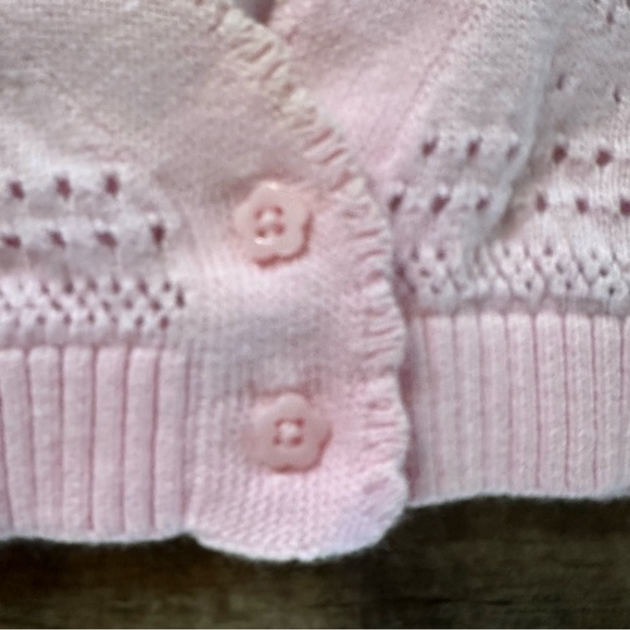 Tommy Hilfiger Light pink open knit cardigan - Picture 3 of 5